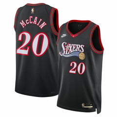 Jared McCain Philadelphia 76ers Unisex Swingman Jersey Classic Edition Black - NBA
