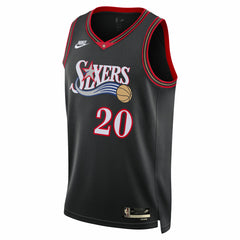 Jared McCain Philadelphia 76ers Unisex Swingman Jersey Classic Edition Black - NBA