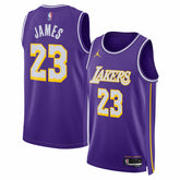 LeBron James Los Angeles Lakers Jordan Brand Unisex Swingman Jersey Statement Edition Purple - NBA