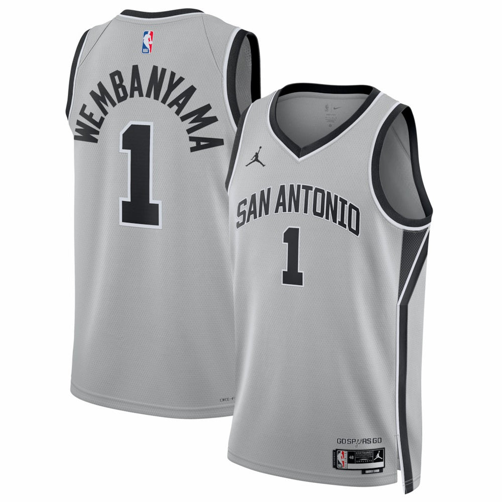 Victor Wembanyama San Antonio Spurs Jordan Brand Unisex Swingman Jersey Statement Edition Silver - NBA
