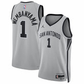 Victor Wembanyama San Antonio Spurs Jordan Brand Unisex Swingman Jersey Statement Edition Silver - NBA