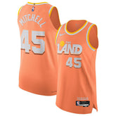 Donovan Mitchell Cleveland Cavaliers Unisex 2025/26 Authentic Jersey City Editi- Orange - NBA