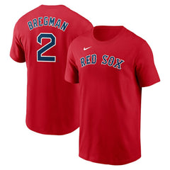 Alex Bregman Boston Red Sox Nike Fuse Name & Number T-Shirt - MLB