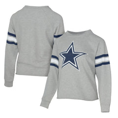 Dallas Cowboys Lauren James Women's Raglan Terry Sweatshirt Gray | NFL