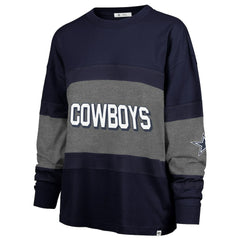 Dallas Cowboys '47 Women's Breezyway Archive Long Sleeve T-Shirt Navy | 47 brand