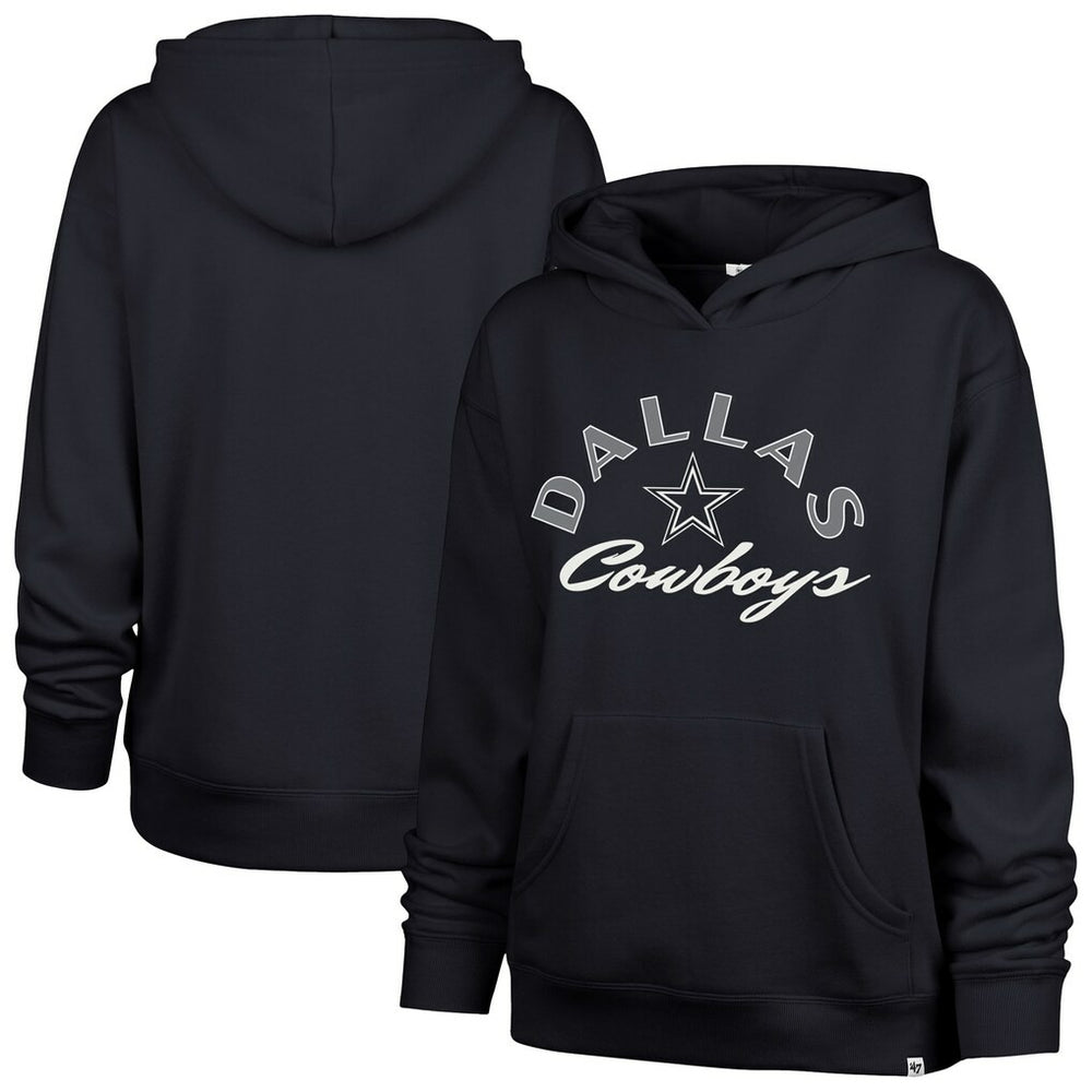 Dallas Cowboys '47 Women's Whirlwind Naomi Pullover Hoodie Navy | 47 brand
