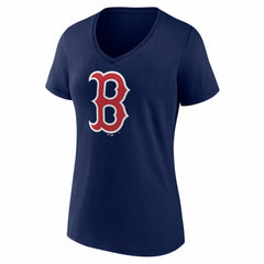 Boston Red Sox Women's Logo V-Neck T-Shirt - MLB