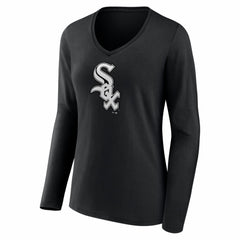 Chicago White Sox Women's Logo Long Sleeve V-Neck T-Shirt - MLB