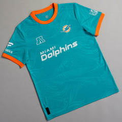 Miami Dolphins NFL Football x Football Fan Top Aqua | Fanatics
