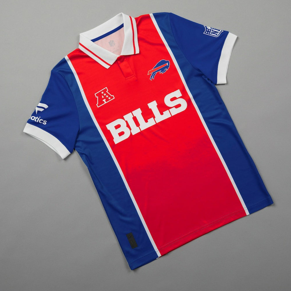 Buffalo Bills NFL Football x Football Collared Fan Top Red | Fanatics