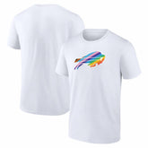 Buffalo Bills Logo Pride T-Shirt White | NFL