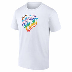 Chicago Bears Logo Pride T-Shirt White | NFL