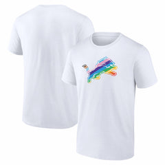 Detroit Lions Logo Pride T-Shirt White | NFL