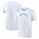Los Angeles Chargers Logo Pride T-Shirt White | NFL
