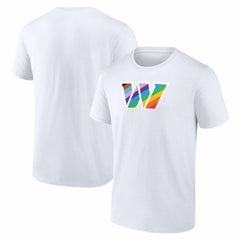 Washington Commanders Logo Pride T-Shirt White | NFL