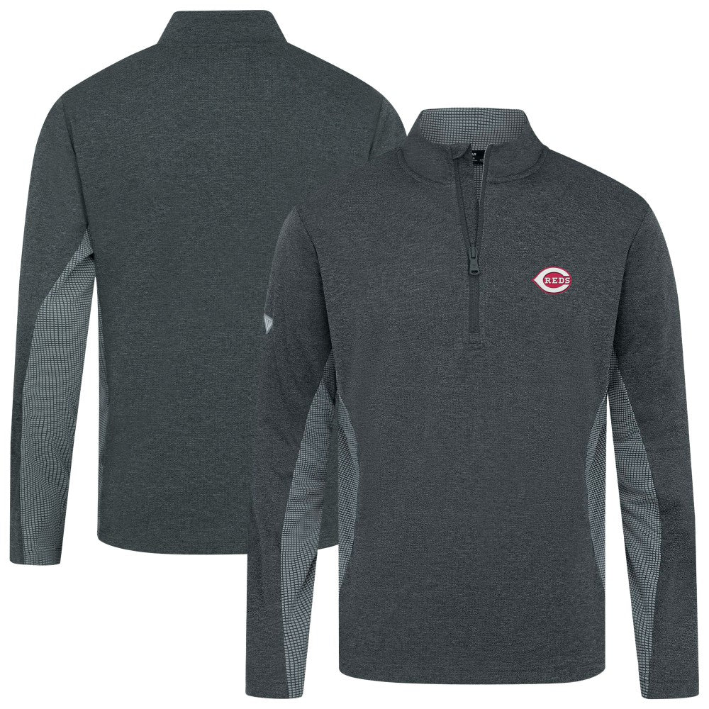 Cincinnati Reds Levelwear Waffle Insignia 2.0 Quarter-Zip Pullover - MLB