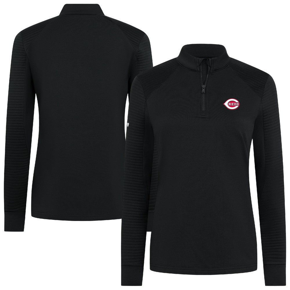 Cincinnati Reds Levelwear Women's Power Insignia 2.0 Quarter-Zip Pullover Top - MLB