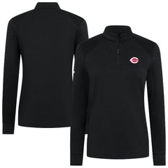 Cincinnati Reds Levelwear Women's Power Insignia 2.0 Quarter-Zip Pullover Top - MLB