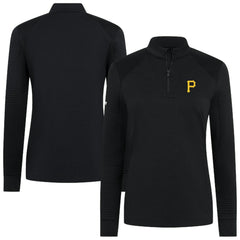 Pittsburgh Pirates Levelwear Women's Power Insignia 2.0 Quarter-Zip Pullover Top - MLB