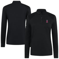 Los Angeles Angels Levelwear Women's Power Insignia 2.0 Quarter-Zip Pullover Top - MLB