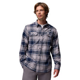 Dallas Cowboys Flare Gun Long-Sleeve Button-Up Flannel Shirt Navy | Columbia