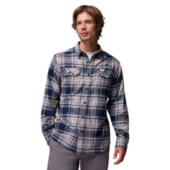 Dallas Cowboys Flare Gun Long-Sleeve Button-Up Flannel Shirt Navy | Columbia