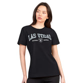 Las Vegas Raiders G-III 4Her by Carl Banks Women's Super-Slim Lightweight Winning Crew T-Shirt Black | NFL