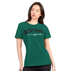 New York Jets G-III 4Her by Carl Banks Women's Super-Slim Lightweight Winning Crew T-Shirt Green | NFL