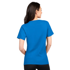 Detroit Lions G-III 4Her by Carl Banks Women's Super-Slim Lightweight Winning Crew T-Shirt Blue | NFL