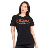 Cincinnati Bengals G-III 4Her by Carl Banks Women's Super-Slim Lightweight Winning Crew T-Shirt Black | NFL