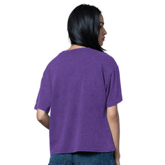 Minnesota Vikings Starter Women's Oversized Hall of Fame T-Shirt Heather Purple | NFL
