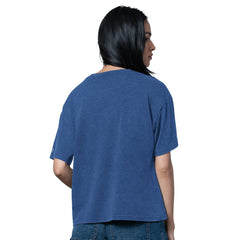 New York Giants Starter Women's Oversized Hall of Fame T-Shirt Heather Royal | NFL
