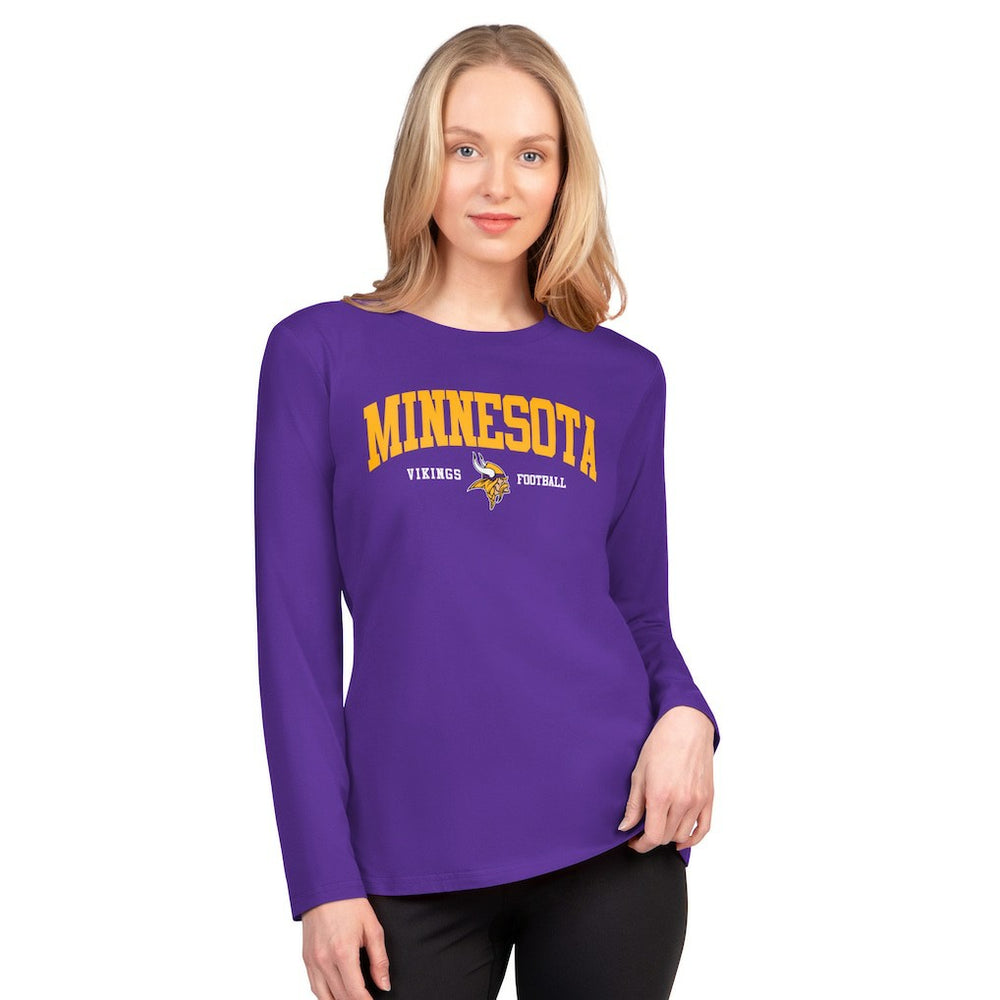 Minnesota Vikings G-III 4Her by Carl Banks Women's Best Play Long Sleeve T-Shirt Purple | NFL