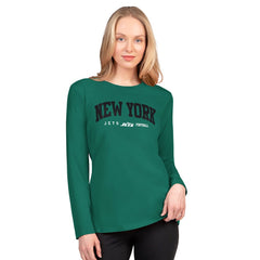 New York Jets G-III 4Her by Carl Banks Women's Best Play Long Sleeve T-Shirt Green | NFL