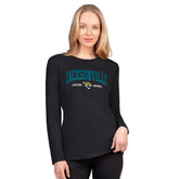 Jacksonville Jaguars G-III 4Her by Carl Banks Women's Best Play Long Sleeve T-Shirt Black | NFL