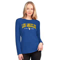 Los Angeles Rams G-III 4Her by Carl Banks Women's Best Play Long Sleeve T-Shirt Royal | NFL