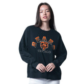 Chicago Bears G-III 4Her by Carl Banks Women's Oversized Feud Sweatshirt Navy | NFL
