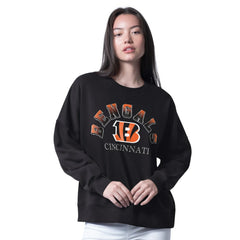 Cincinnati Bengals G-III 4Her by Carl Banks Women's Oversized Feud Sweatshirt Black | NFL
