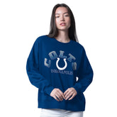 Indianapolis Colts G-III 4Her by Carl Banks Women's Oversized Feud Sweatshirt Royal | NFL