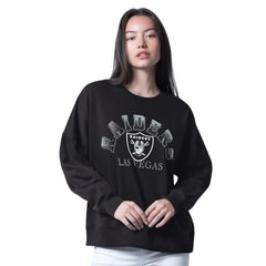Las Vegas Raiders G-III 4Her by Carl Banks Women's Oversized Feud Sweatshirt Black | NFL