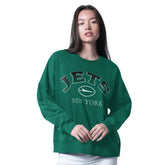 New York Jets G-III 4Her by Carl Banks Women's Oversized Feud Sweatshirt Green | NFL