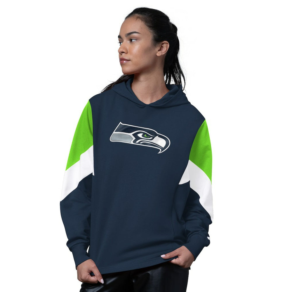 Seattle Seahawks Starter Women's Scrimmage Hoodie College Navy | NFL