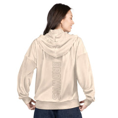 Cleveland Browns G-III 4Her by Carl Banks Women's Rookie Full-Zip Hoodie Tan | NFL