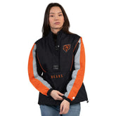 Chicago Bears Starter Women's Thursday Night Gridiron Half-Zip Jacket Black/Orange | NFL