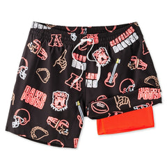 Cleveland Browns Chubbies The Neon 5.5" Classic Lined Swim Trunks Brown | NFL
