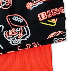 Cincinnati Bengals Chubbies The Neon 5.5" Classic Lined Swim Trunks Black | NFL