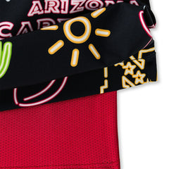 Arizona Cardinals Chubbies The Neon 5.5" Classic Lined Swim Trunks Black | NFL