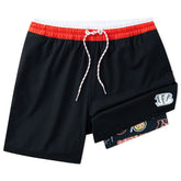 Cincinnati Bengals Chubbies 5.5" Classic Lined Swim Trunks Black | NFL
