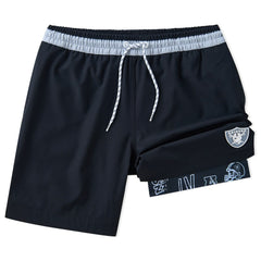 Las Vegas Raiders Chubbies 5.5" Classic Lined Swim Trunks Black | NFL