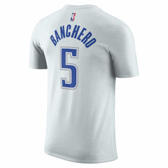Paolo Banchero Orlando Magic Unisex 2025/26 City Edition Name & Number T-Shirt Silver - NBA